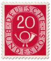Stamp: Posthorn 20 Pfennige