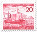 Stamp: Fischdampfer auf See vor Helgoland