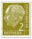 Stamp: Bundespräsident Theodor Heuss 2