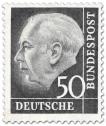 Stamp: Bundespräsident Theodor Heuss 50