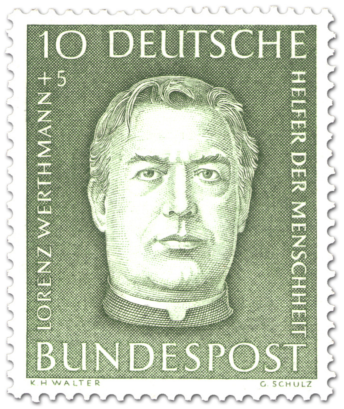 Briefmarke: <b>Lorenz Werthmann</b> (Präsident der Caritas) - lorenz-werthmann-praesident-caritas-gr