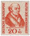 Stamp: Samuel Hahnemann (Arzt, Begründer der Homöopathie)