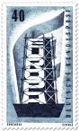 Stamp: Europamarke (Gerüst und Fahne), 20