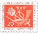 Stamp: Tulpe und Posthorn (Briefmarkenausstellung)