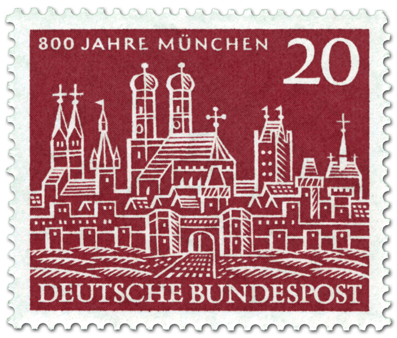 800 Jahre München Briefmarke 1958