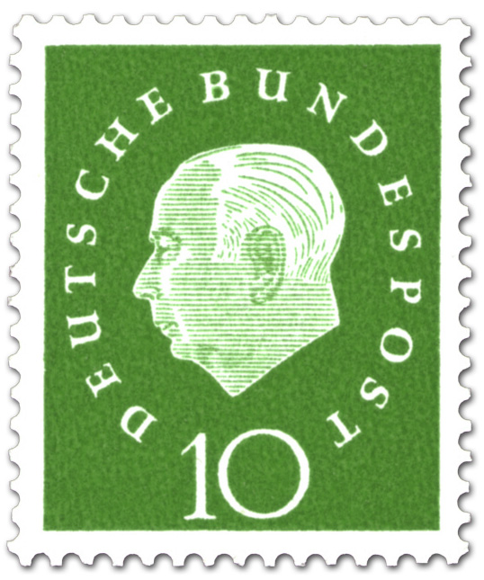 Theodor Heuss 10 Briefmarke 1959