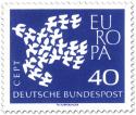 Stamp: Europamarke 1961: Taube aus Tauben