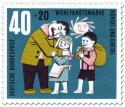 Stamp: Hänsel und Gretel glücklich beim Vater