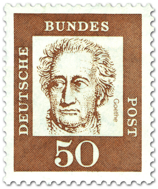 Johann Wolfgang von Goethe (Dichter, Denker), Briefmarke 1961