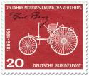 Stamp: Motorwagen von Carl Benz (Motorisierung des Verkehrs)