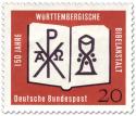 Stamp: Bibel, Kelch, Christusmonogramm (Württembergische Bibelanstalt)