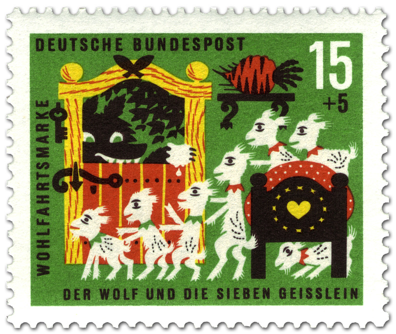 der wolf und die sieben geißlein briefmarke 1963