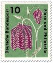 Stamp: Schachbrettblume (fritillaria meleagris liliaceae)