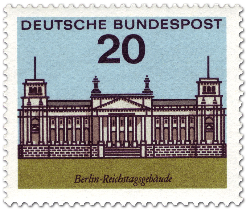 Berlin Reichstag Briefmarke 1964