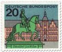 Stamp: Düsseldorf: Jan Wellem Reiterdenkmal