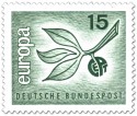 Stamp: Europamarke 1965 (Zweig mit Blättern)