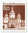 Stamp: Ellinger Tor in Weißenburg (Bayern)