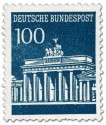 Stamp: Brandenburger Tor 100 (Preussischblau)