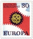Stamp: Europamarke 1967 (Zahnräder, 30)