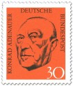 Stamp: Konrad Adenauer Portrait