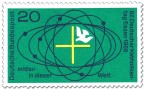 Stamp: Mitten in dieser Welt (Taube, Kreuz) - Katholikentag Essen