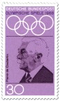 Stamp: Pierre de Coubertin (Begründer Olympische Spiele Neuzeit)