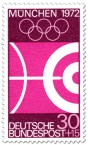 Stamp: Bogenschießen / Pfeil und Kreise