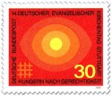 Stamp: Sonne,  Hunger nach Gerechtigkeit (ev. Kirchentag Stuttgart)
