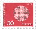 Stamp: Europamarke 1970 (Flechtwerk als Sonne, 30)