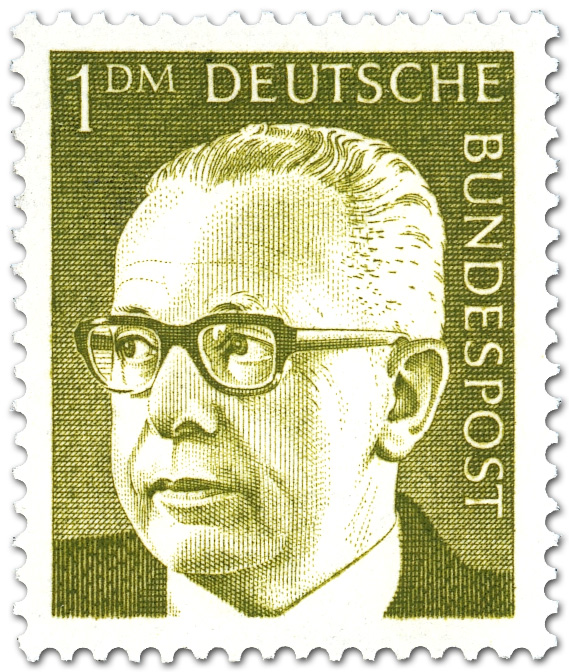 Gustav Heinemann 1 Dm Briefmarke 1970