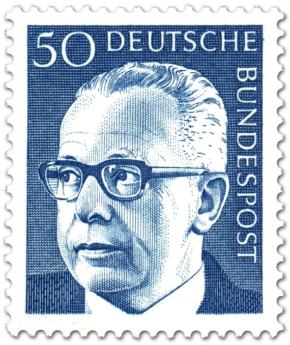 Gustav Heinemann 50 Briefmarke 1970