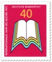 Stamp: Aufgeschlagenes Buch (Internationales Jahr des Buches)