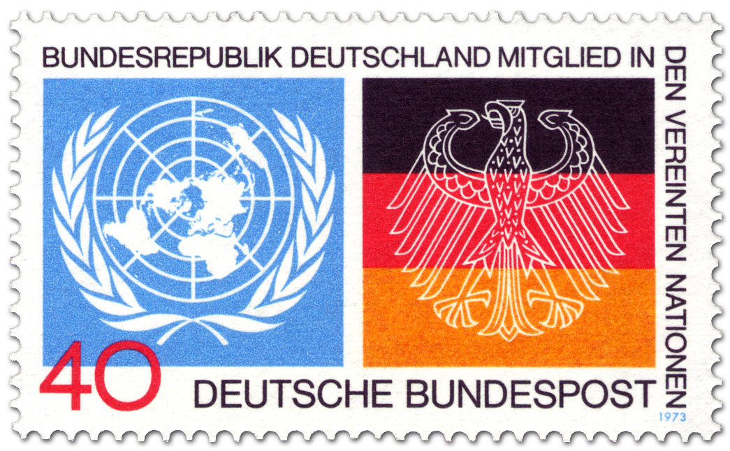 Deutschland Mitglied Bei Der Uno Briefmarke 1973