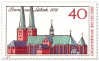 Stamp: 800 Jahre Lübecker Dom (Zeichnung)