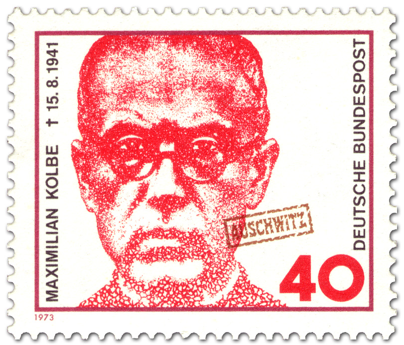 Maximilian Kolbe Pater In Auschwitz Ermordet Briefmarke 1973