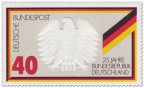 Stamp: Bundesadler Deutschland (Schwarz Rot Gold)