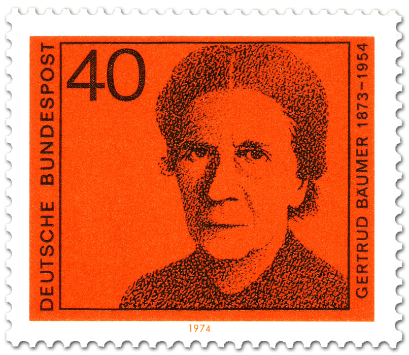 Briefmarke: Gertrud Bäumer (Frauenrechtlerin)