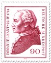 Stamp: Immanuel Kant (Philosoph), 1974