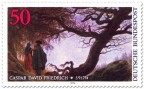 Stamp: Paar den Mond betrachtend (von Caspar David Friedrich)