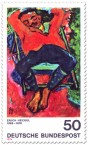 Stamp: Schlafender Pechstein von Erich Heckel