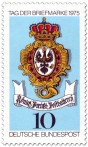 Stamp: Briefmarke Posthausschild (Preußische Posthalterei)