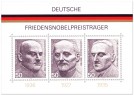 Stamp: Deutsche Friedensnobelpreisträger (Briefmarkenblock)