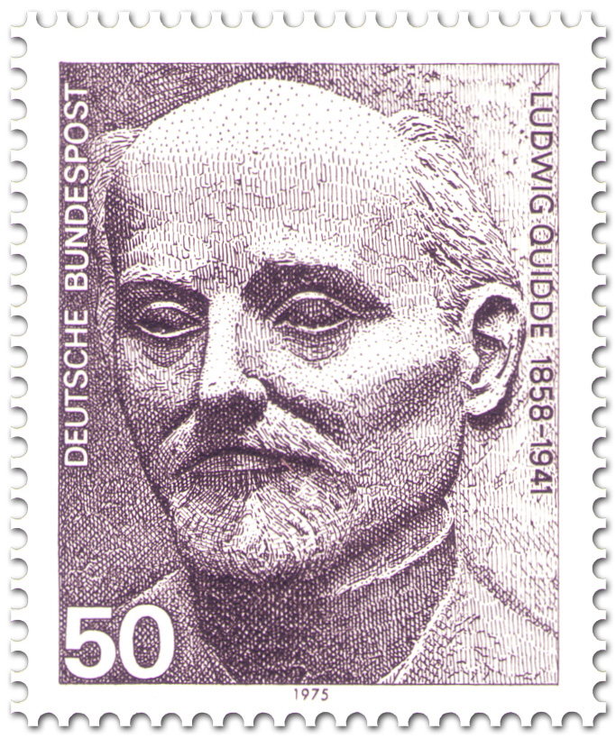 Briefmarke: <b>Ludwig Quidde</b> (Politiker, Schriftsteller) - ludwig-quidde-politiker-gr
