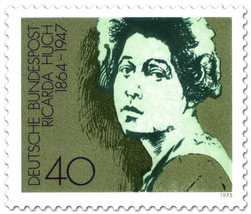 Briefmarke: <b>Ricarda Huch</b> (Dichterin) - ricarda-huch-dichterin-gr