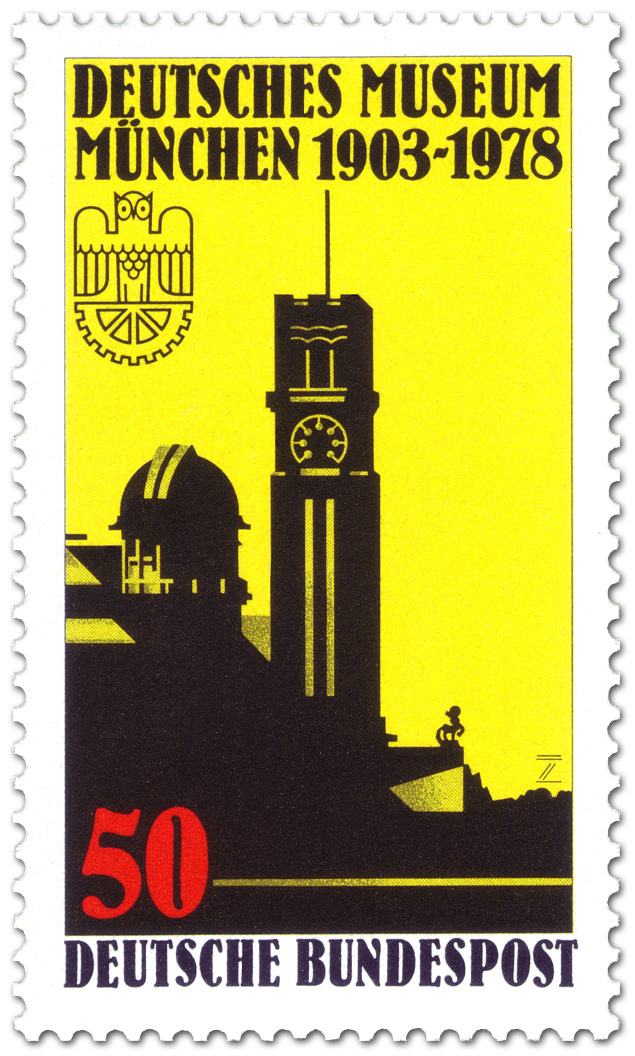 75 Jahre Deutsches Museum München, Briefmarke 1978