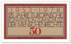 Stamp: Europäische Konvention zum Schutz der Menschenrechte