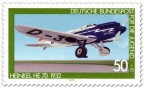 Stamp: Flugzeug Heinkel He 70