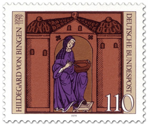 Briefmarke: Hildegard von Bingen (Nonne, Mystikerin)