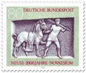 Stamp: Pferd und Knecht (Grabstele Neuss)