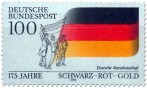Stamp: Deutsche Fahne 1990